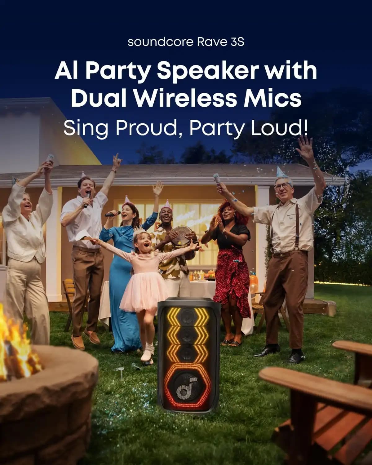 اسپیکر 160 وات انکر Anker Soundcore Rave 3 160W A31A3 — تصویر ۵
