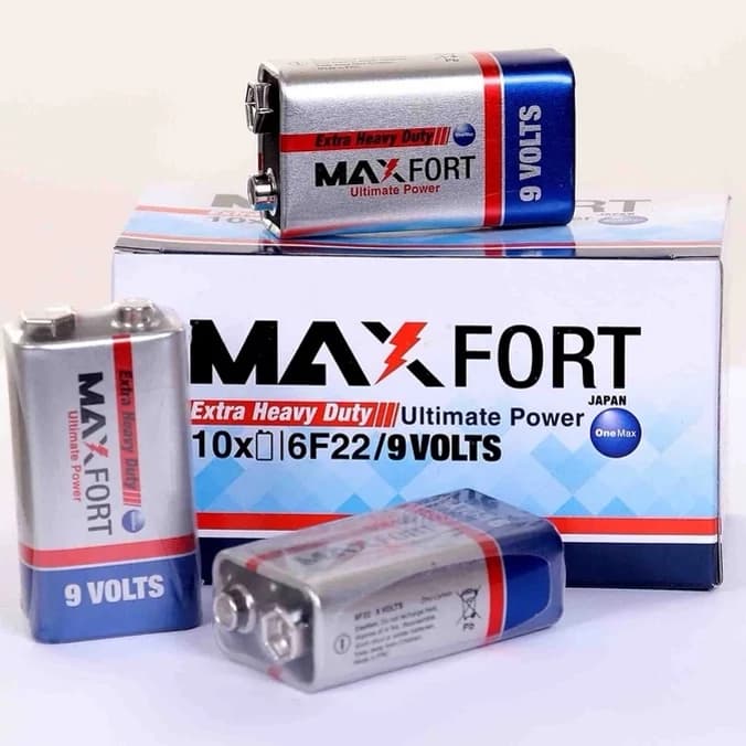 باطری کتابی 9 ولت MAXFORT