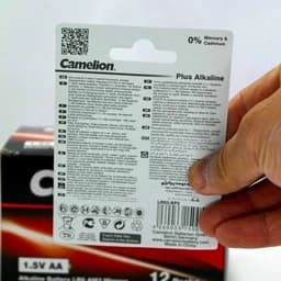 باطری نیم قلمی Camelion Plus Alkaline AAA باتریجدید — تصویر ۴
