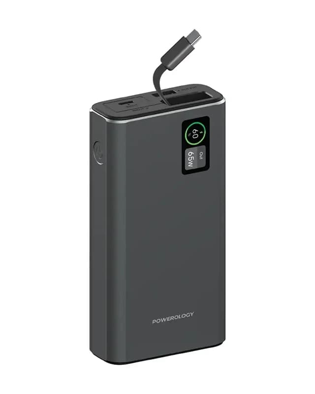 پاوربانک 20000 هزار میلی آمپر پاورولوژی Powerology Aluminum 20000mAh Power Bank PP082