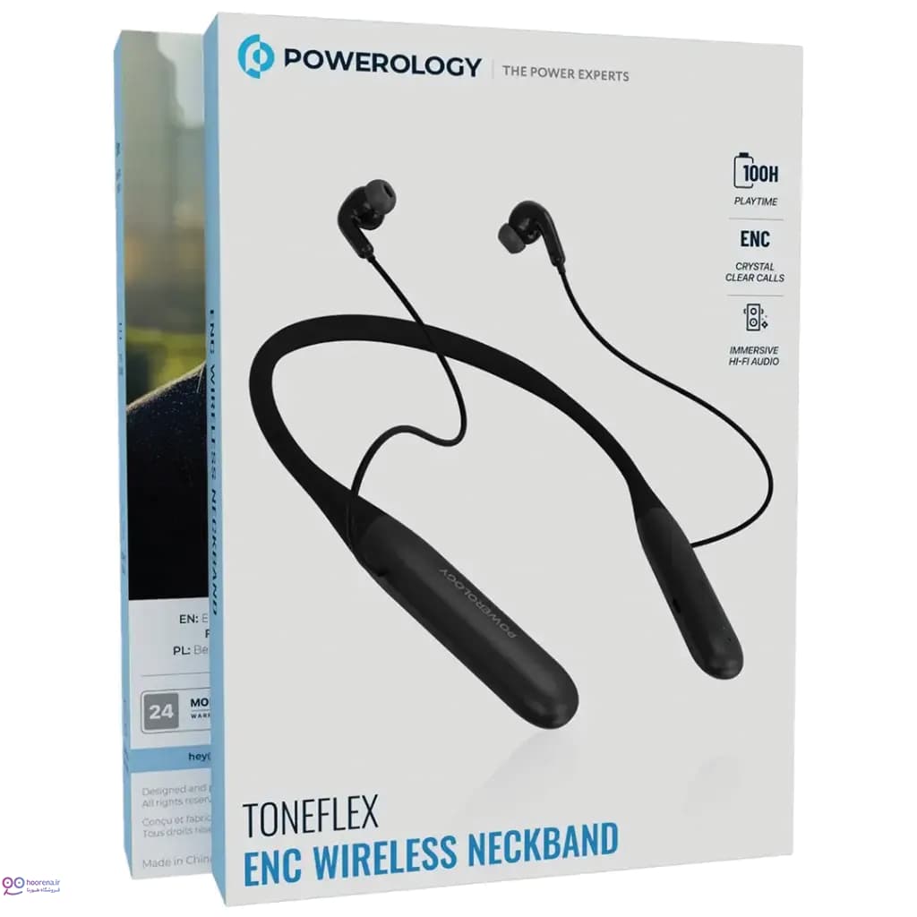 هدفون گردنی پاورولوژی Powerology Toneflex ENC Wireless Neckband — تصویر ۱۱