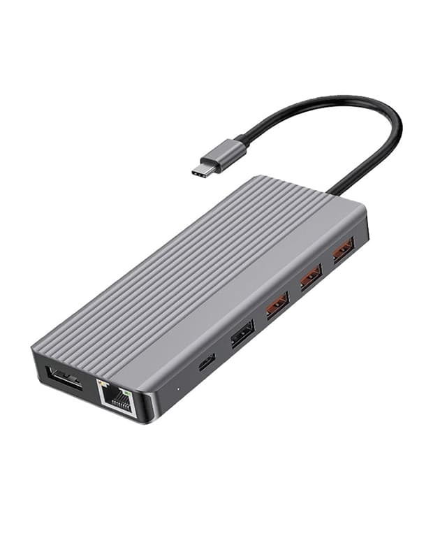 هاب دیتا 13 پورت پاورولوژی Powerology 13-in-1 USB-C Hub P131HBCGY