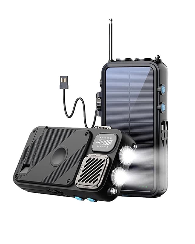 پاوربانک خورشیدی پاورولوژی Powerology 16000mAh Solar Power Bank with Speaker PPBCHA49
