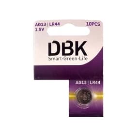 باطری سکه ای آلکالاین DBK مدل LR44 AG13 بسته یک عددی کد 9309 — تصویر ۲