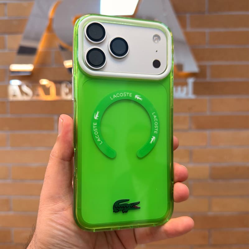 کاور مگ سیف شفاف CG Mobile مدل Lacoste مناسب برای گوشی موبایل iPhone 17 Promax — تصویر ۳