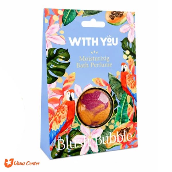 بمب حمام ویت یو رطوبت رسان پوست با رایحه Blush Bubble وزن 50 گرم