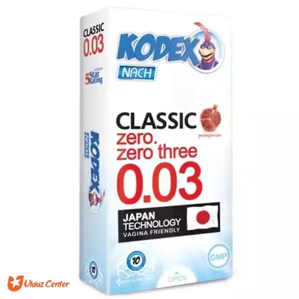 کاندوم 30 میکرون انار کودکس مدلClassic بسته 10عددی