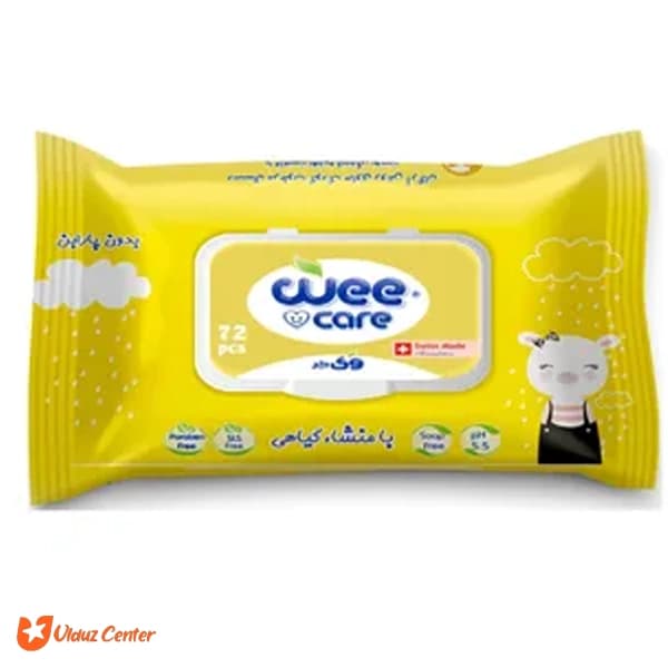 دستمال مرطوب کودک وی کر پاکتی بسته 20 عددی