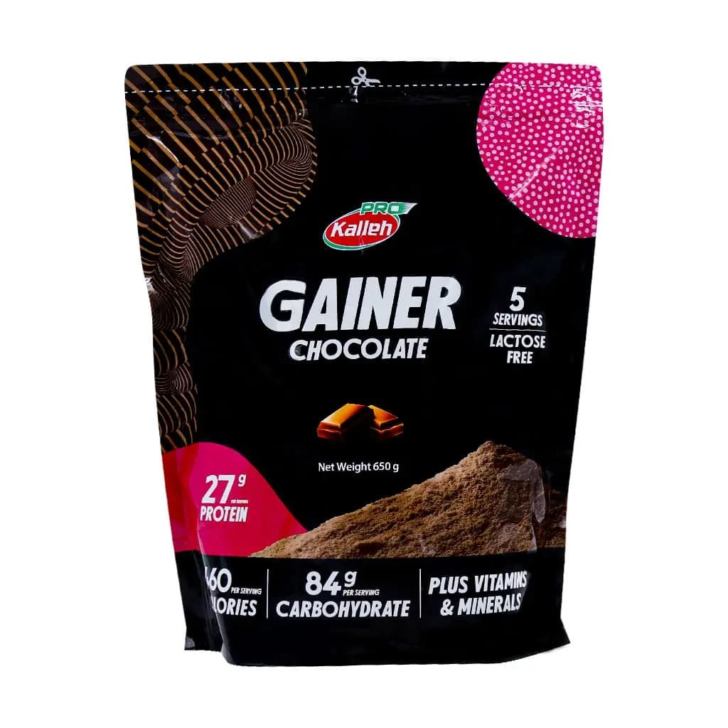 پودر گینر 650 گرمی با طعم شکلات کاله