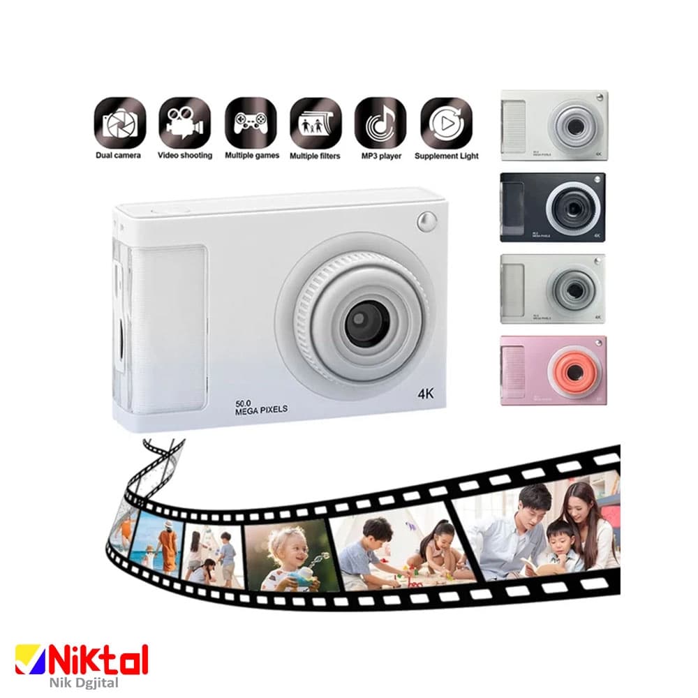 دوربین دیجیتال کودک Y2 | کیفیت عکاسی 50 مگاپیکسل | فیلم‌برداری 4K — تصویر ۵