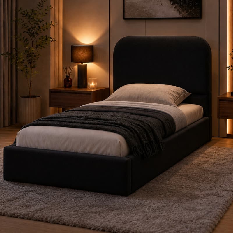 تخت خواب چوبی یک نفره مدل تدی 7844 سایز 200×90 سانتی متر — تصویر ۵