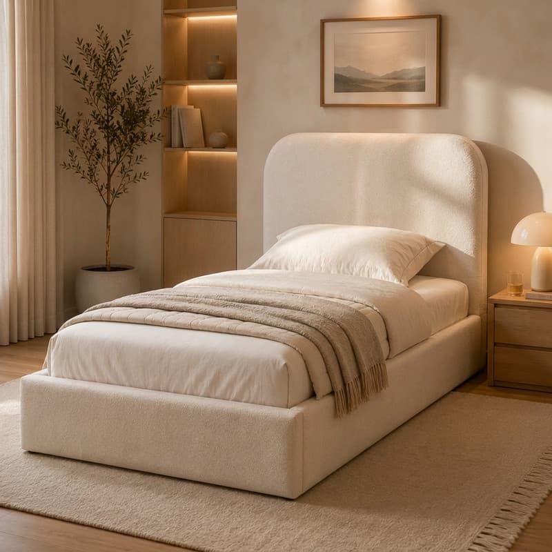 تخت خواب چوبی یک نفره مدل تدی 7844 سایز 200×90 سانتی متر — تصویر ۴