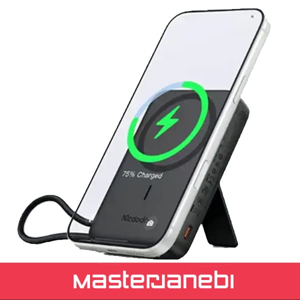 پاوربانک وایرلس 10000 با کابل متصل تایپ سی مک دودو Mcdodo Uni-Power Power Bank MC-865 — تصویر ۲