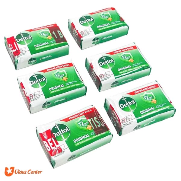 صابون آنتی باکتریال دتول مدل اورجینال بسته 6 عددی 100گرمی