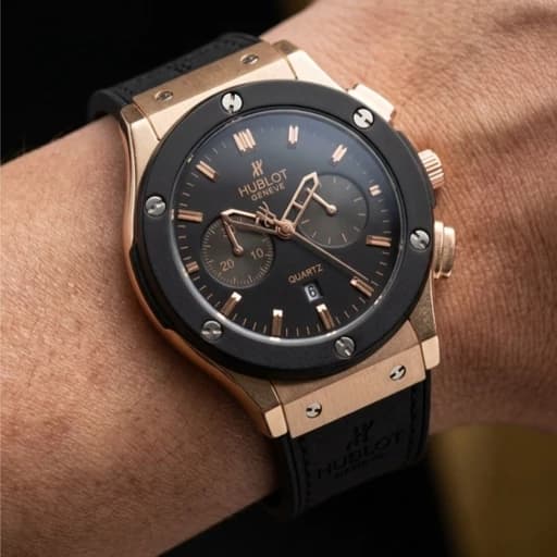 ساعت مردانه هابلوت Hublot بند چرمی کد 2891