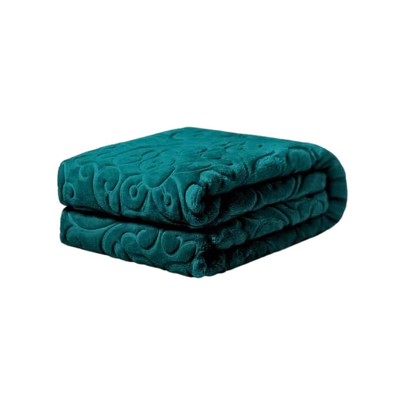 پتو یک نفره گلبافت مدل الوان گل برجسته کد 60078 سایز 220×160 سانتی‌متر