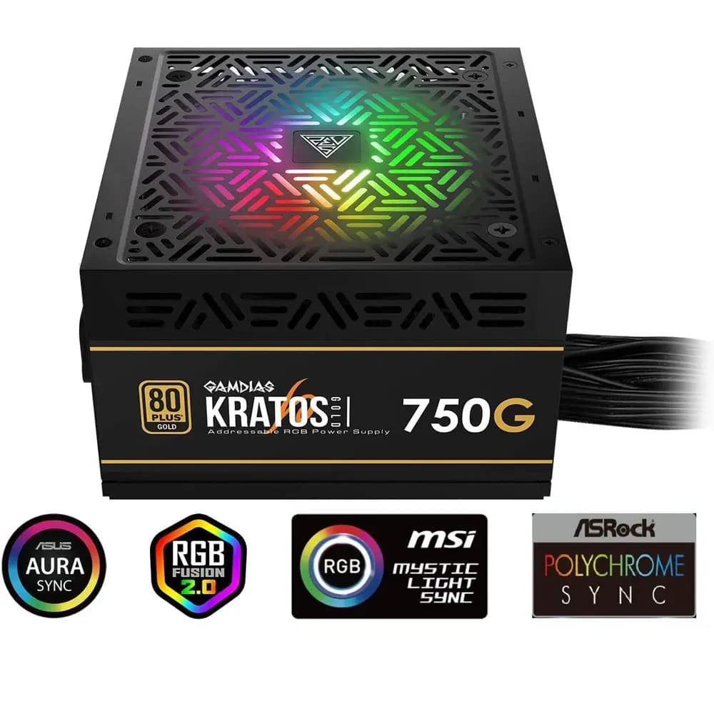 منبع تغذیه کامپیوتر گیم دیاس مدل Gamdias Kratos P1a-750G کارکرده