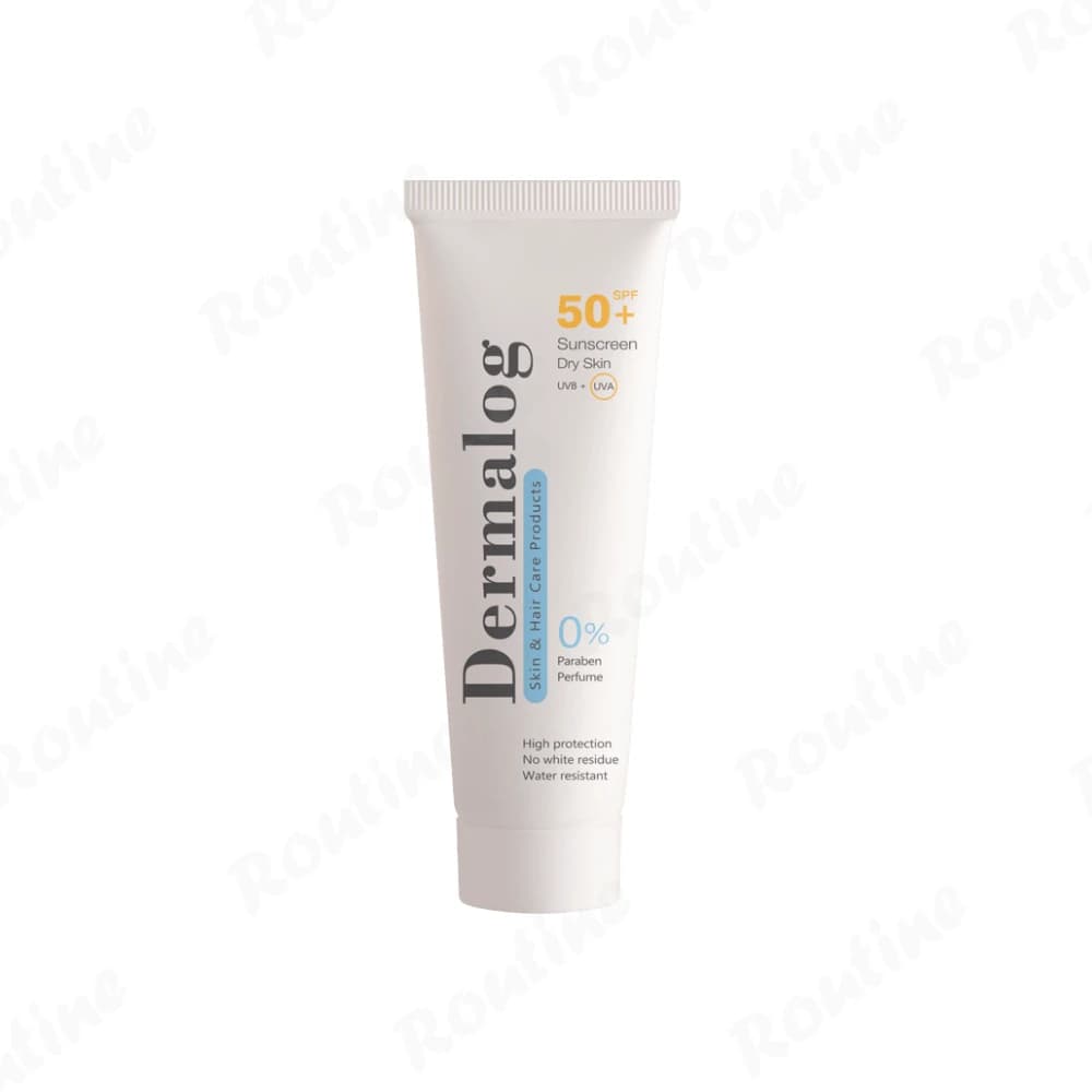 کرم ضد آفتاب بی رنگ SPF 50 پوست خشک درمالوگ