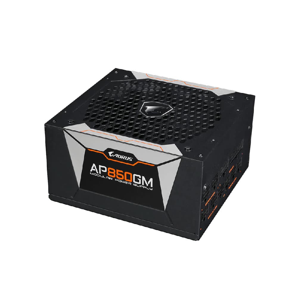 منبع تغذیه کامپیوتر گیگابایت آروس مدل GIGABYTE AORUS AP850GM FULL MADULAR کارکرده — تصویر ۴
