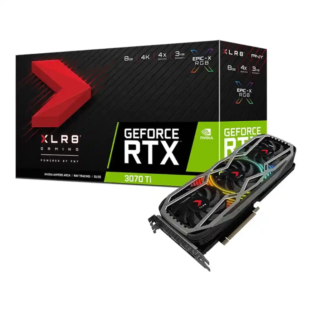 کارت گرافیک پی ان وای مدل GeForce RTX 3070 8GB XLR8 Gaming — تصویر ۳