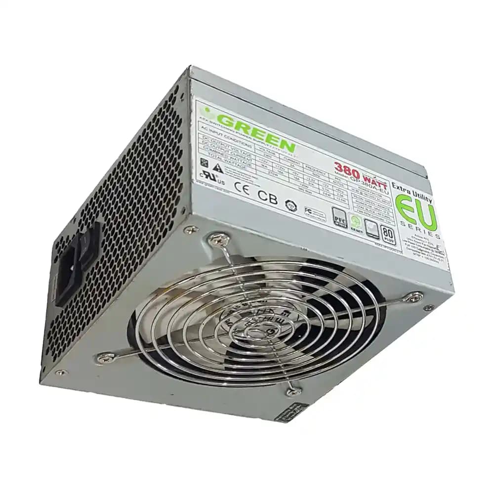 پاور کامپیوتر گرین مدل GP380EU ظرفیت 380 وات کارکرده — تصویر ۳