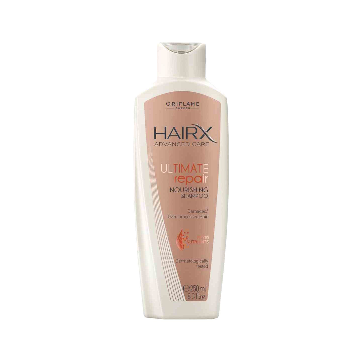 شامپو ترمیم کننده قوی اوریفلیم سری HairX مدل Ultimate Repair حجم 250 میل