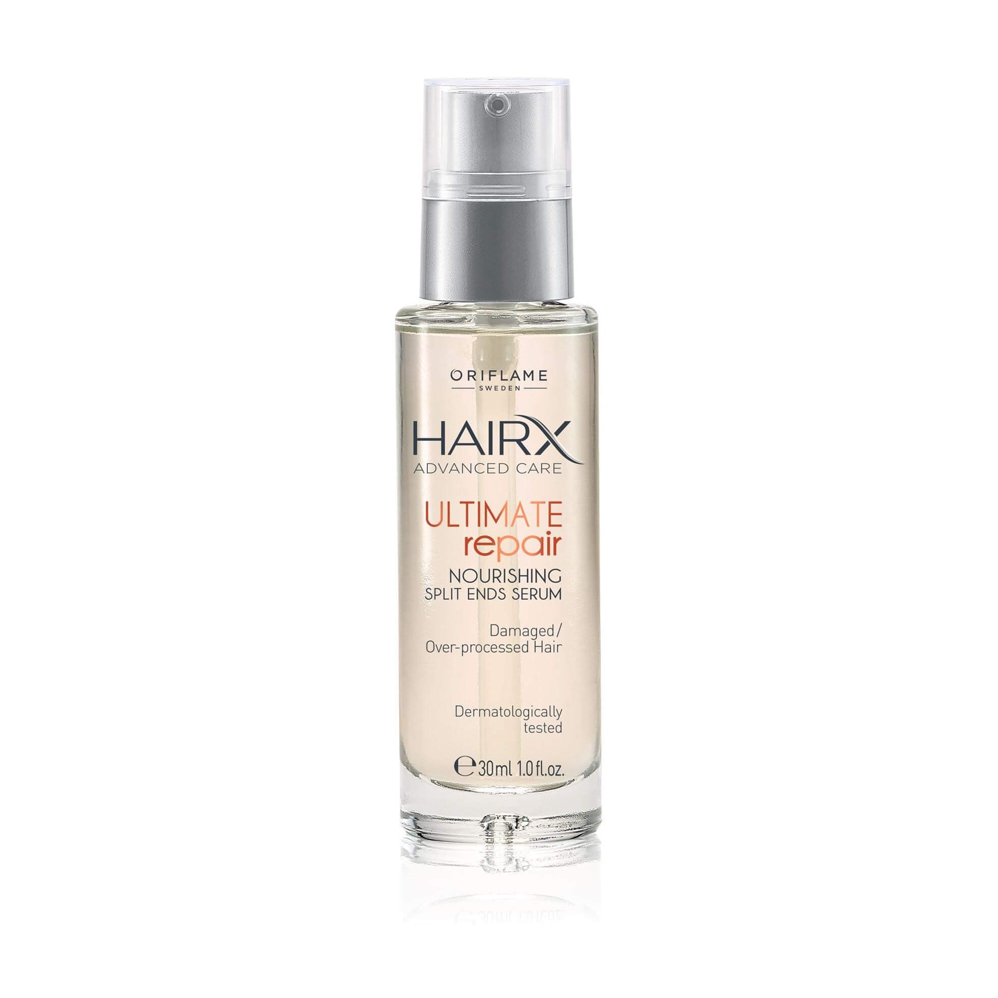سرم مو ترمیم کننده و ضد موخوره اوریفلیم سری HairX مدل Ultimate Repair حجم 30 میل