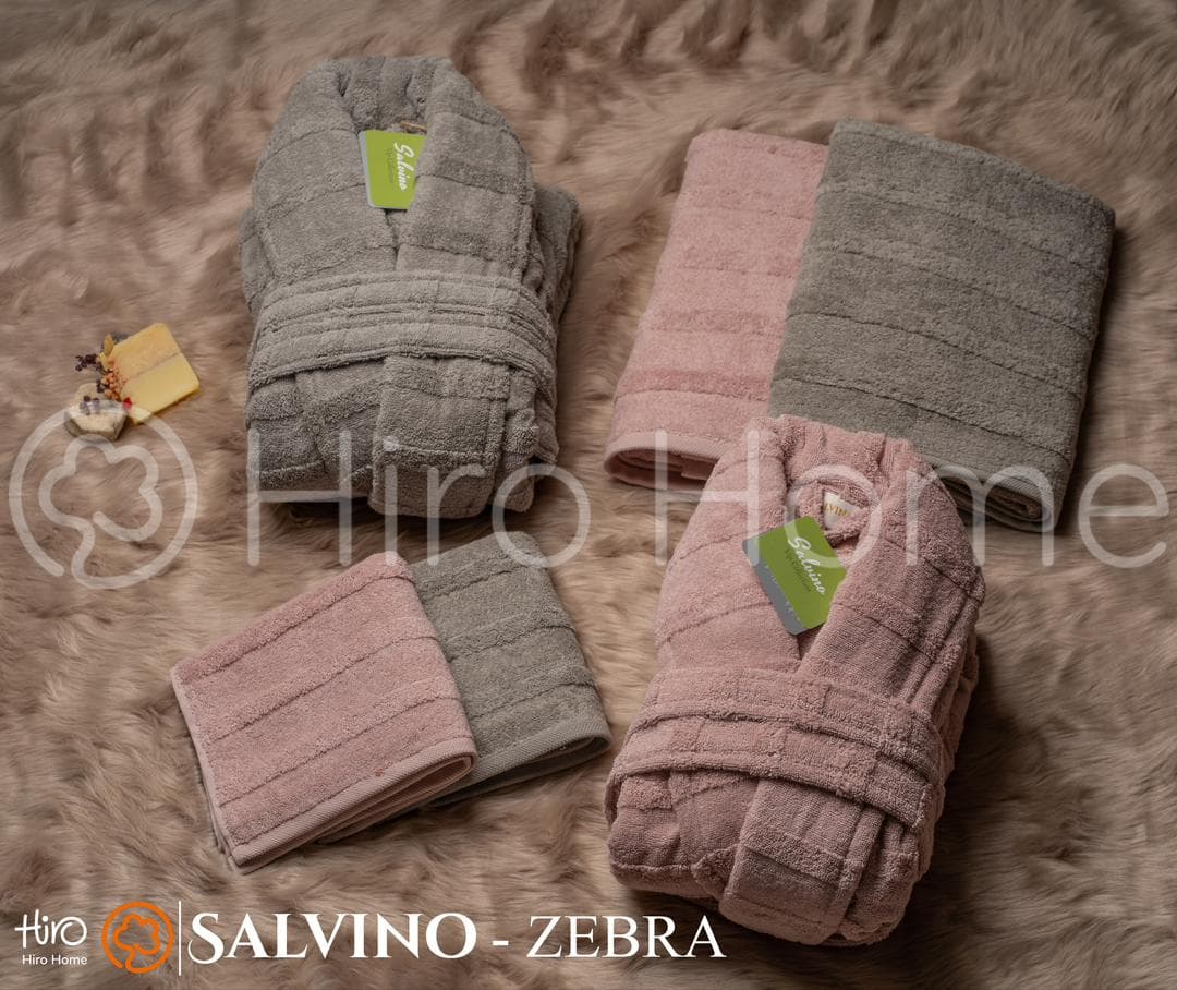 حوله ست دو نفره سالوینو رنگ کالباسی و سدری