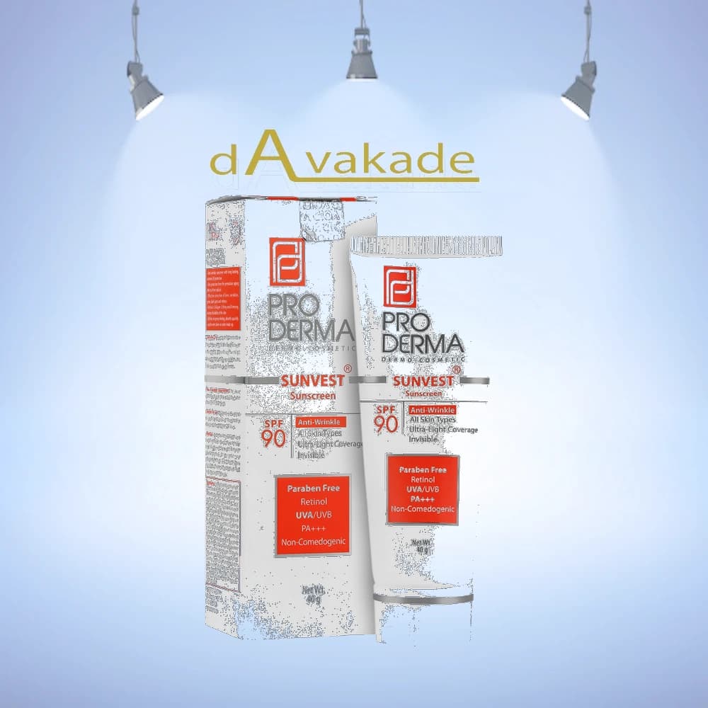 کرم ضد آفتاب SPF90+ سان وست ضد چروک بژ طبیعی پرودرما PRODERMA