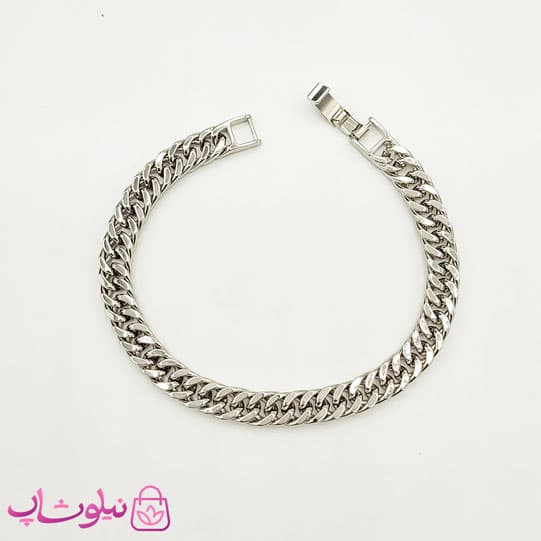 دستبند ژوپینگ زنانه کارتیه نقره ای 20 سانت 7 میل کد 4891