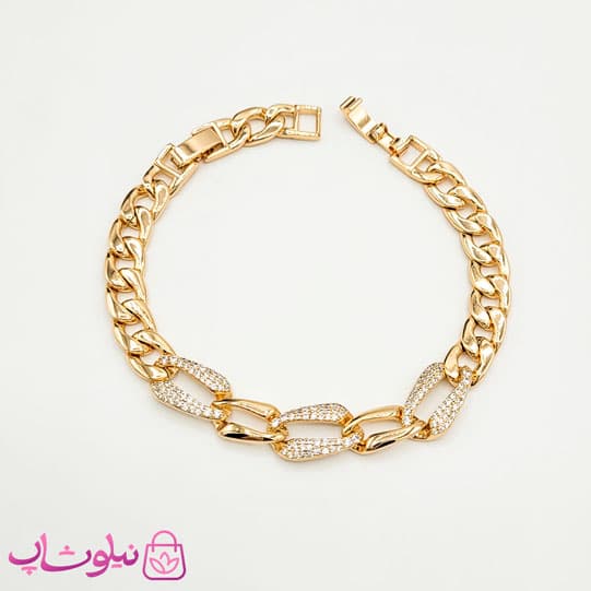دستبند زنانه ژوپینگ طرح کارتیر نگیندار کد 3991