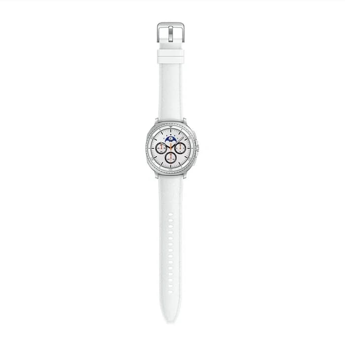 ساعت هوشمند SAMSUNG مدل Galaxy Watch 8 Classic بند چرمی – رنگ سفید — تصویر ۴