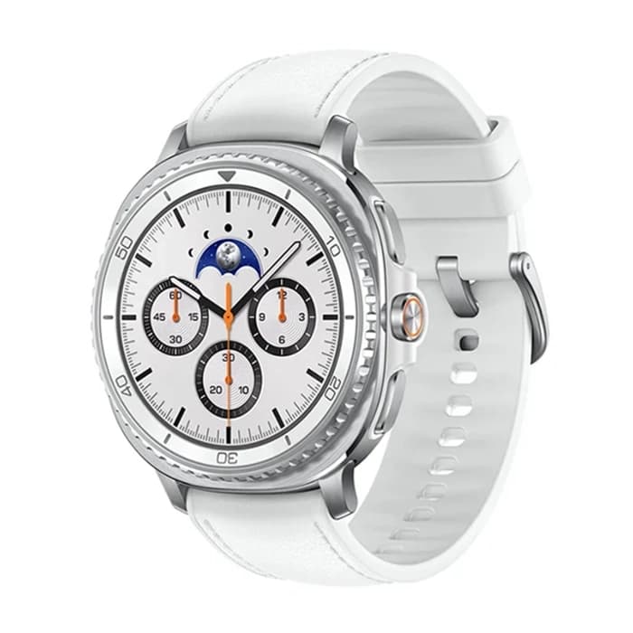 ساعت هوشمند SAMSUNG مدل Galaxy Watch 8 Classic بند چرمی – رنگ سفید