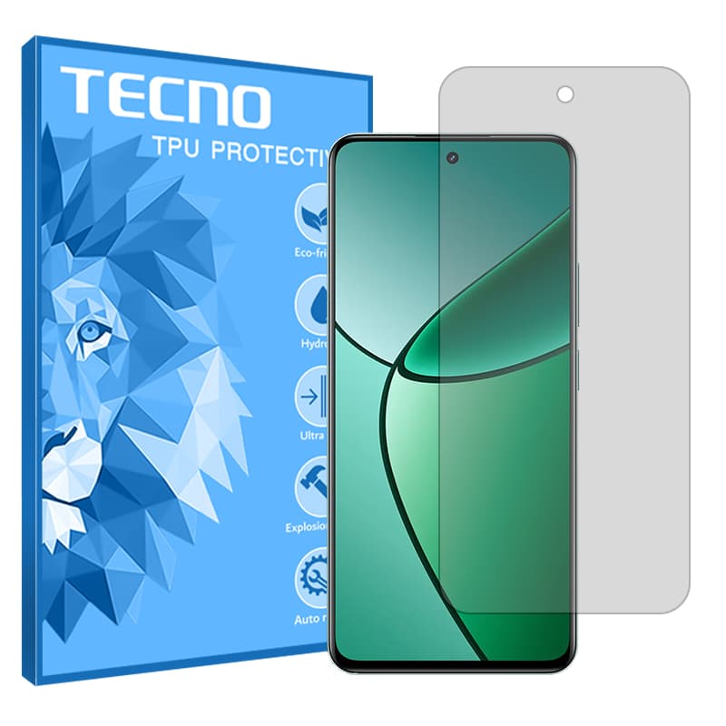 گلس ریلمی Realme 12 Plus مدل هیدروژلی شفاف برند تکنو