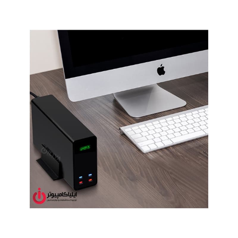 باکس هارددیسک 2.5 اینچی اتصال USB3.1 Type-C یونیتک مدل Y-3364 با قابلیت RAID — تصویر ۳