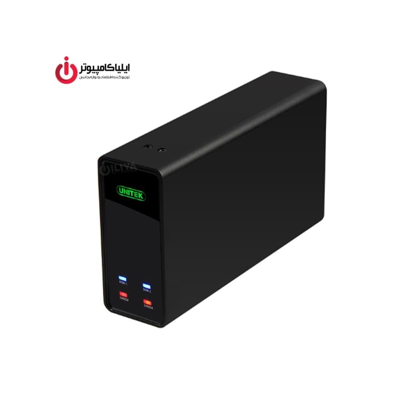 باکس هارددیسک 2.5 اینچی اتصال USB3.1 Type-C یونیتک مدل Y-3364 با قابلیت RAID — تصویر ۲