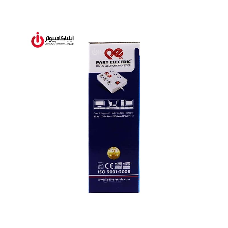 محافظ نوسان برق 6 کانال پارت الکتریک مدل Part Electric 7381 با کابل 3 متر — تصویر ۲