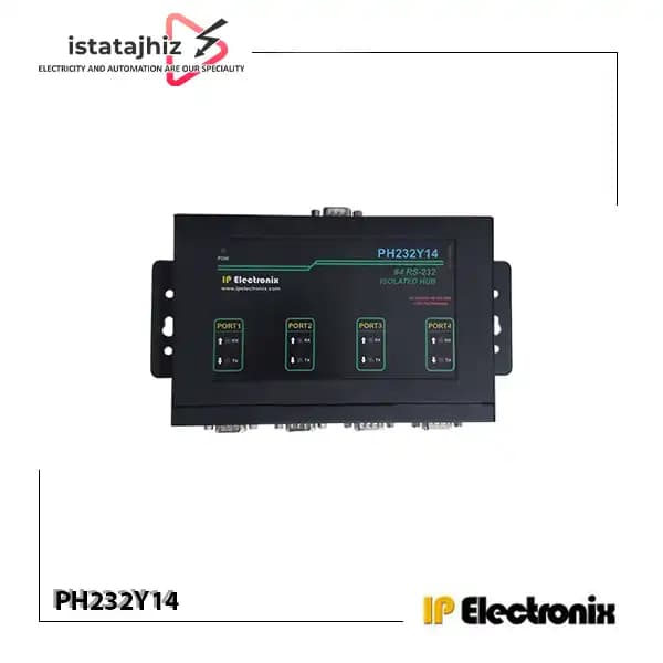مبدل و ایزولاتور RS-232 یک به چهار IP Electronix PH232Y14