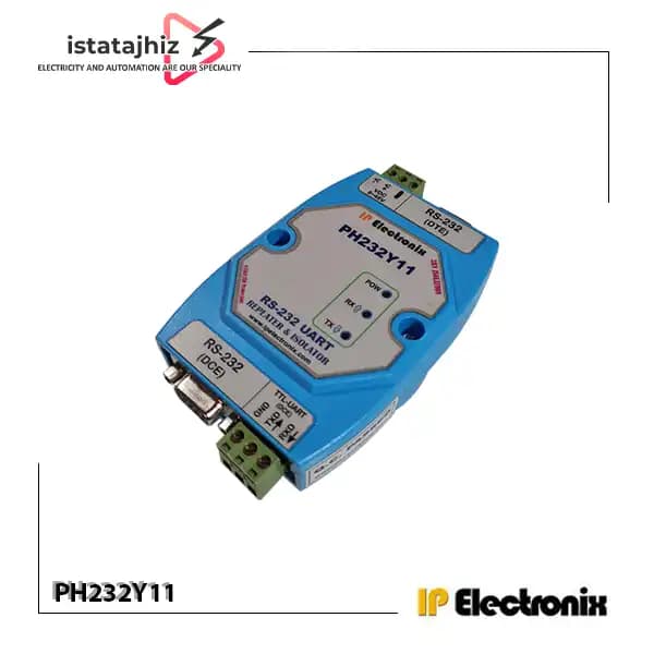 مبدل و ریپیتر RS-232 ایزوله IP Electronix PH232Y11 — تصویر ۲