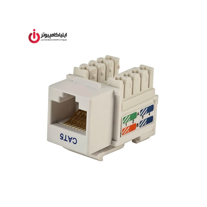 باکس و کیستون تک پورت روکار CAT5E برند دی نت — تصویر ۳