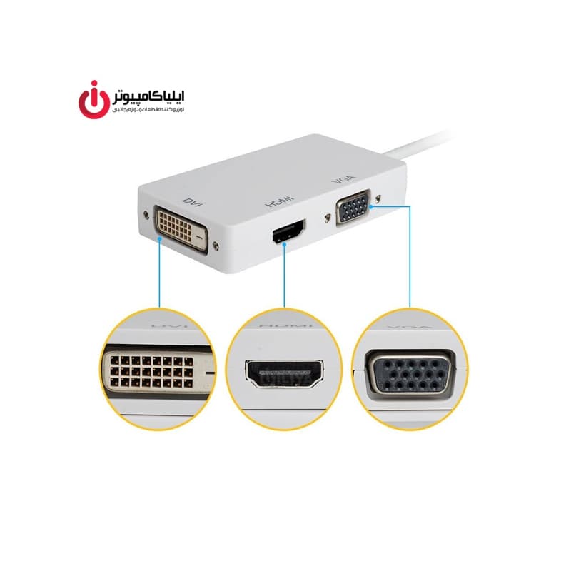 تبدیل Mini Display به VGA ، HDMI و DVI برند دی نت — تصویر ۲