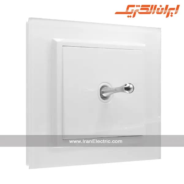 کلید تبدیل اهرمی پلکسی سفید