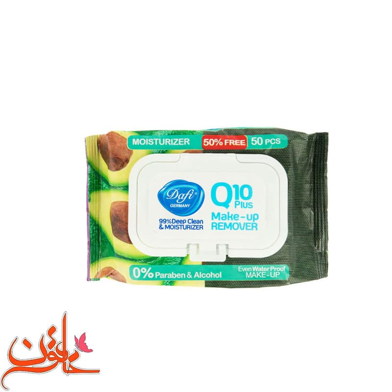 دستمال مرطوب میوه ای دافی مدل Q10 بسته 50 عددی