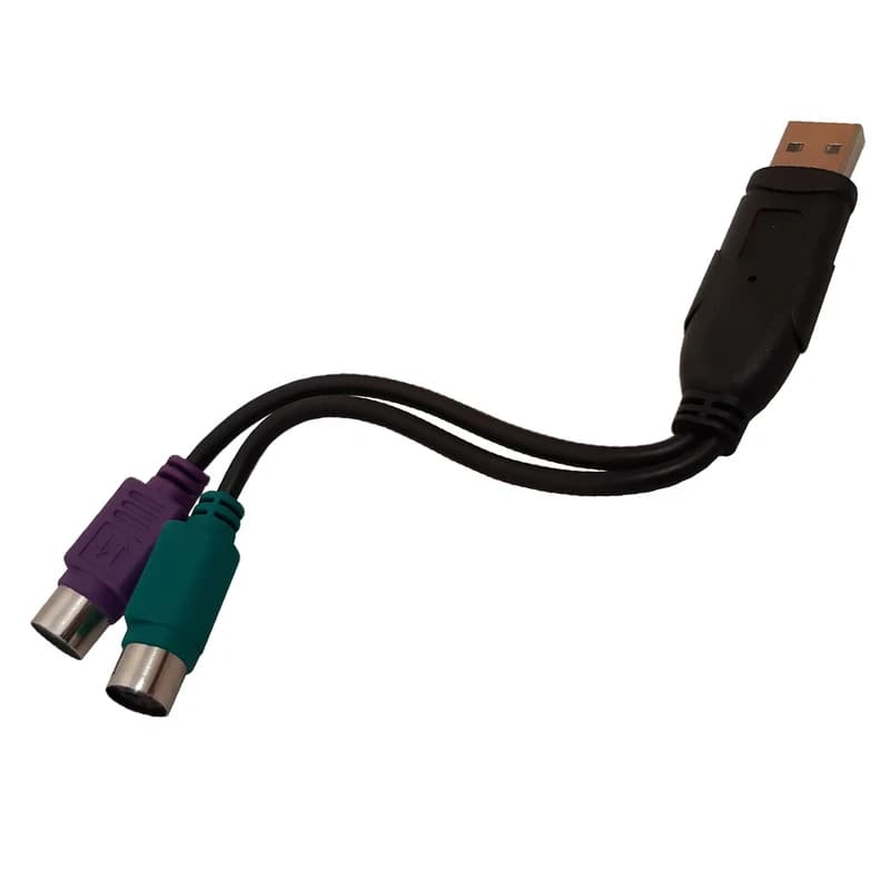 کابل تبدیل PS2 به USB مدل 3D طول 10 سانتی متر کد k10184