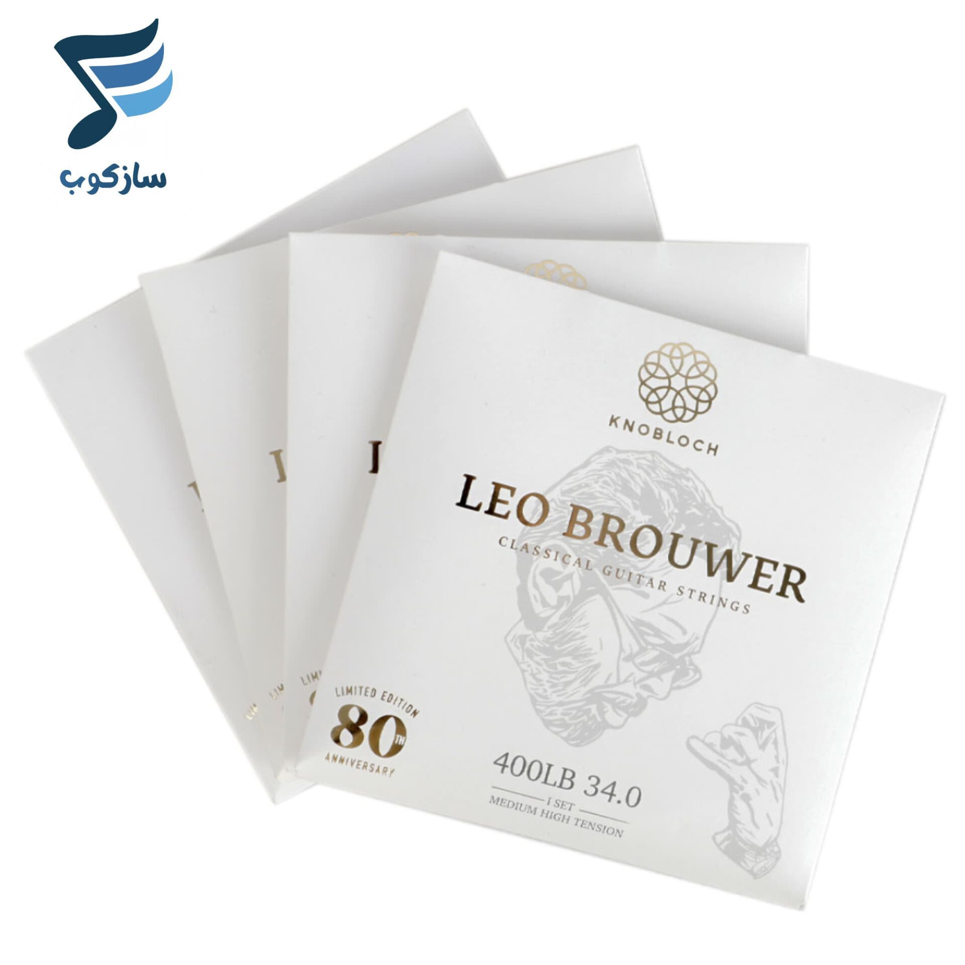 سیم گیتار کلاسیک Knobloch مدل LEO Brouwer 400LB 34.0 — تصویر ۷