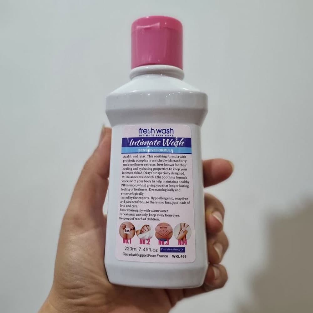 ژل شستشوی بهداشتی بانوان ووکالی مدل Fresh Wash حجم 220 میلی‌لیتر — تصویر ۴