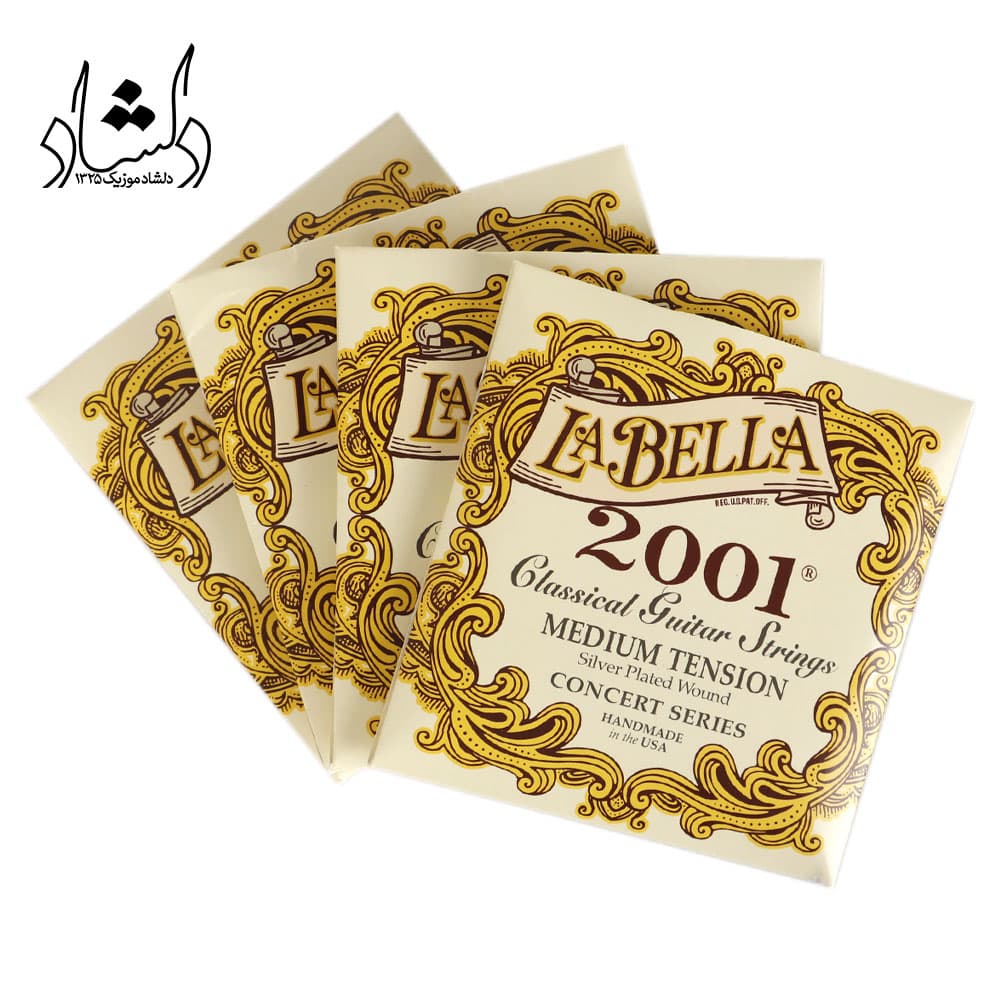 سیم گیتار کلاسیک لابلا مدل Medium La Bella 2001 طرح اصلی (غیر اورجینال) — تصویر ۴