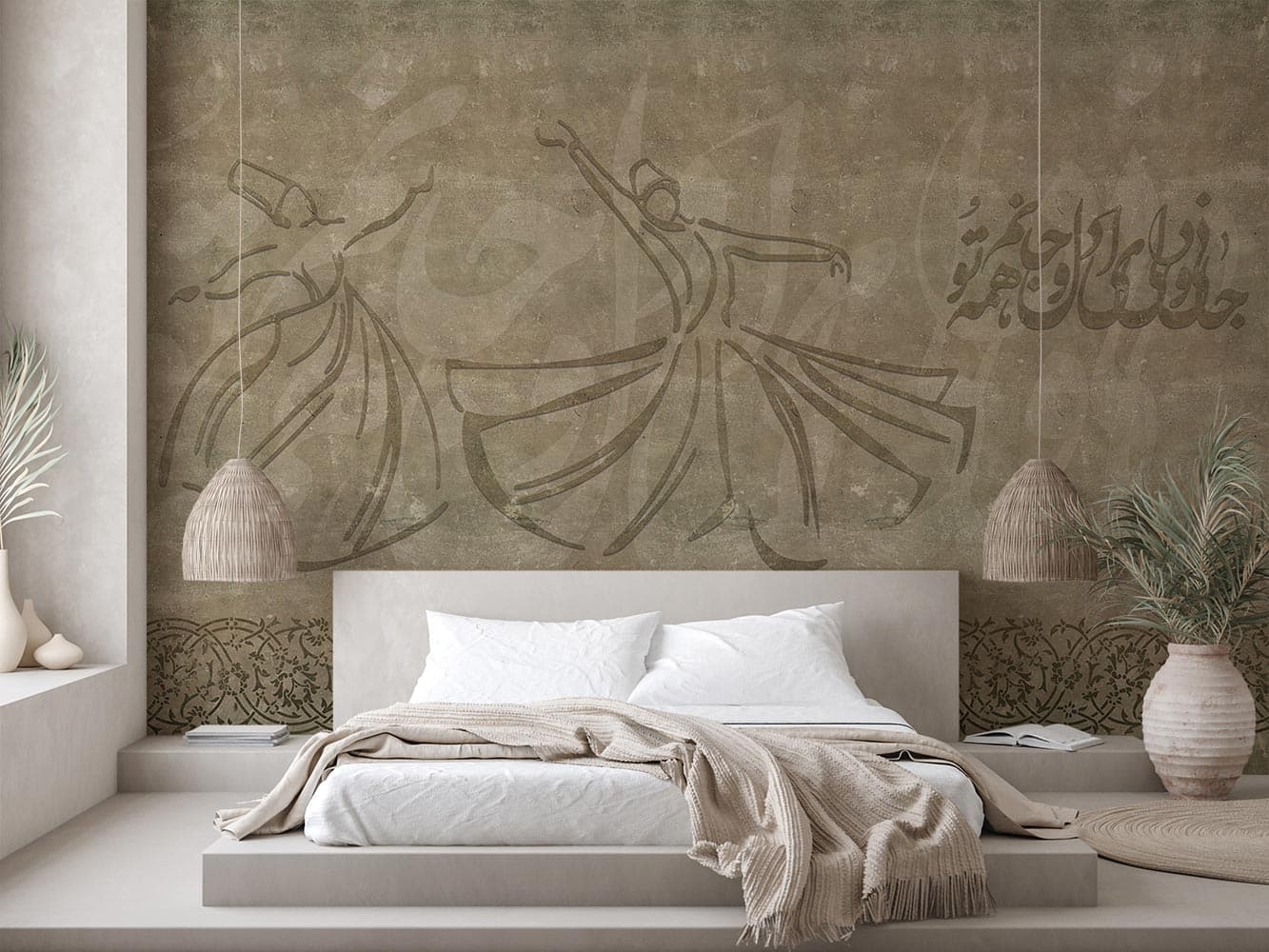پوستر دیواری سنتی کلاسیک رقص سماع M10050210 — تصویر ۲