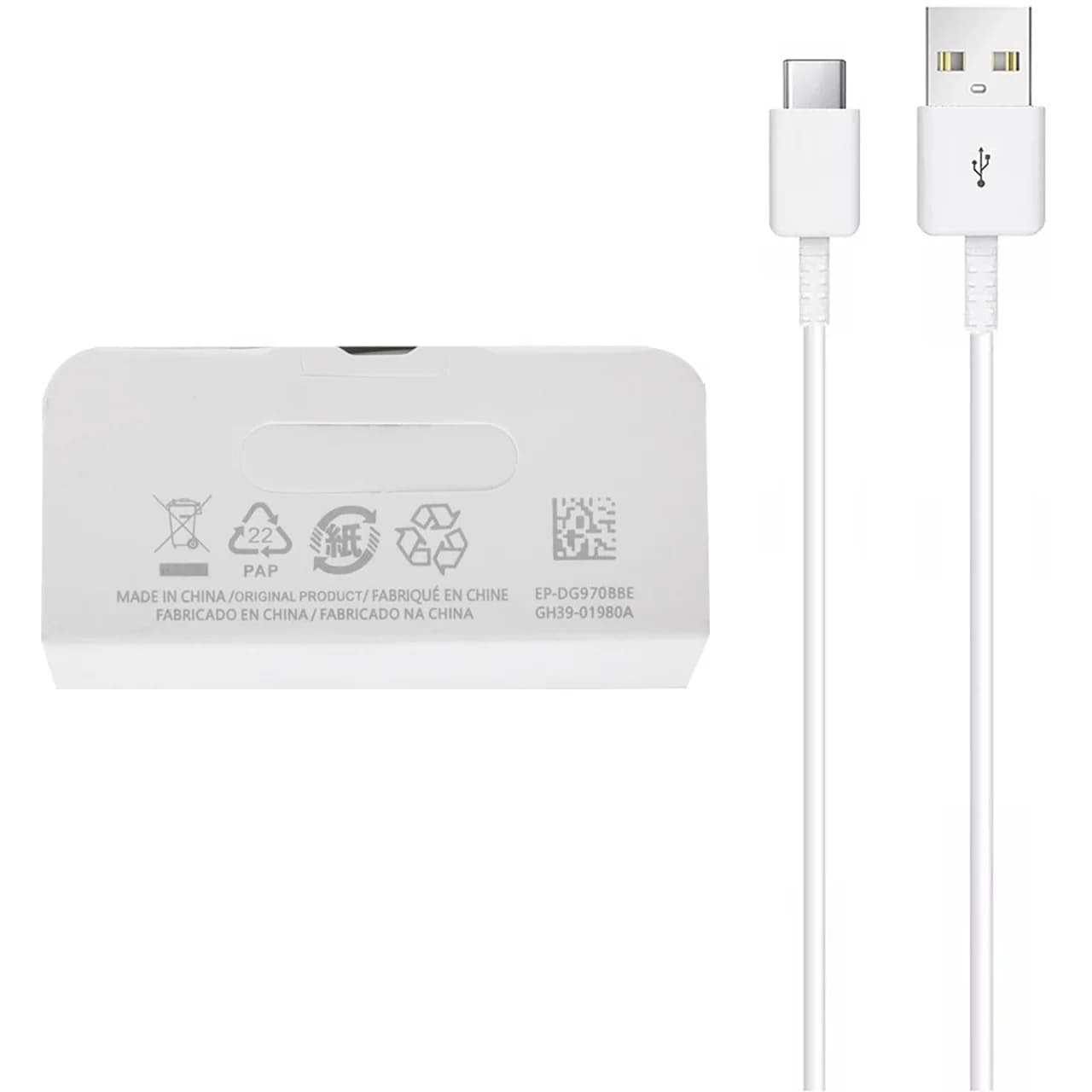 کابل شارژ Samsung Type-C مدل EP-DG970BBE – سفید
