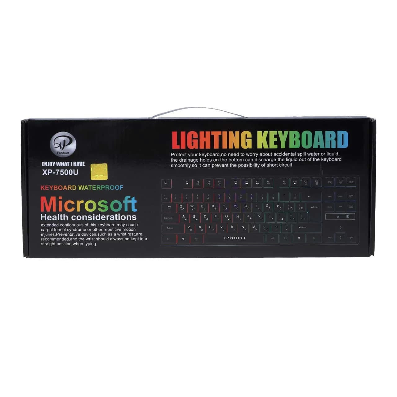 کیبورد باسیم XP Product مدل XP-7500U – مشکی — تصویر ۴